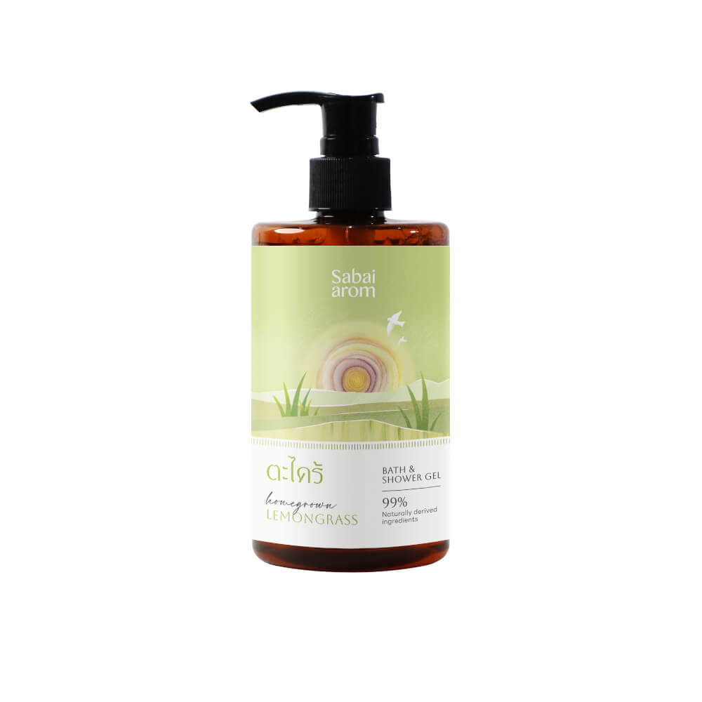 เจลอาบน้ำ สบายอารมณ์ กลิ่น HOMEGROWN LEMONGRASS 300มล. จำนวน 1 ขวด_0